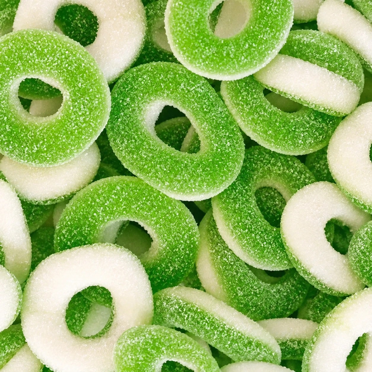 Anneaux pomme Trolli acidulés