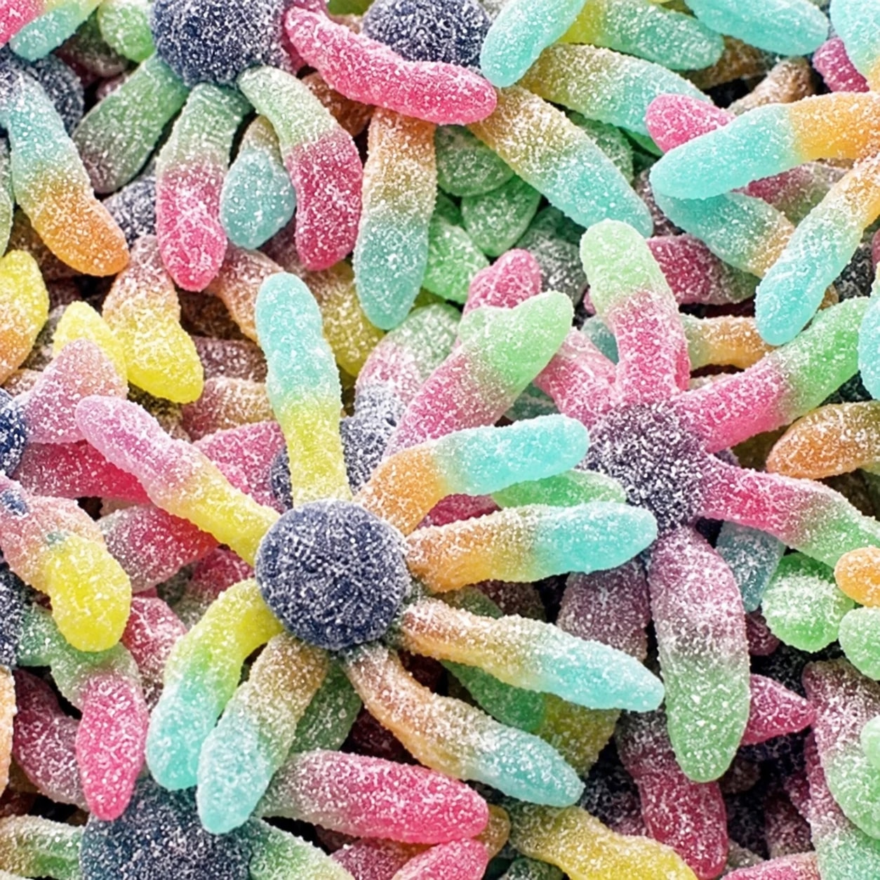 Araignées Trolli acidulées multicolores