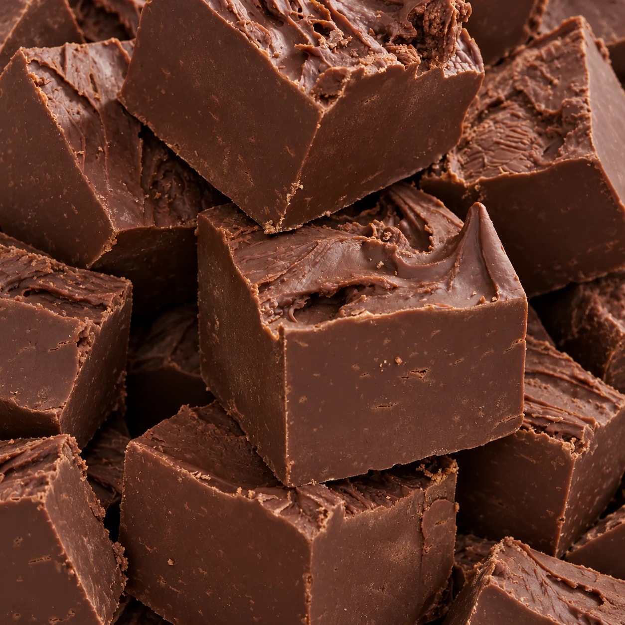 Cubes de fudge au chocolat