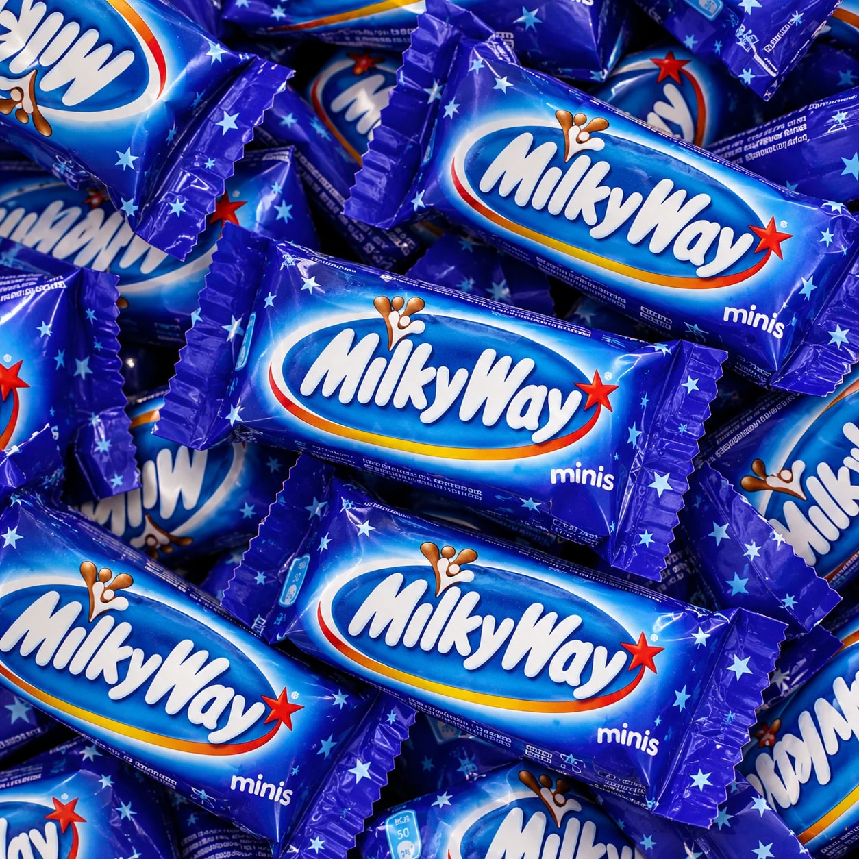 Mini-barres Milky Way, en déluge