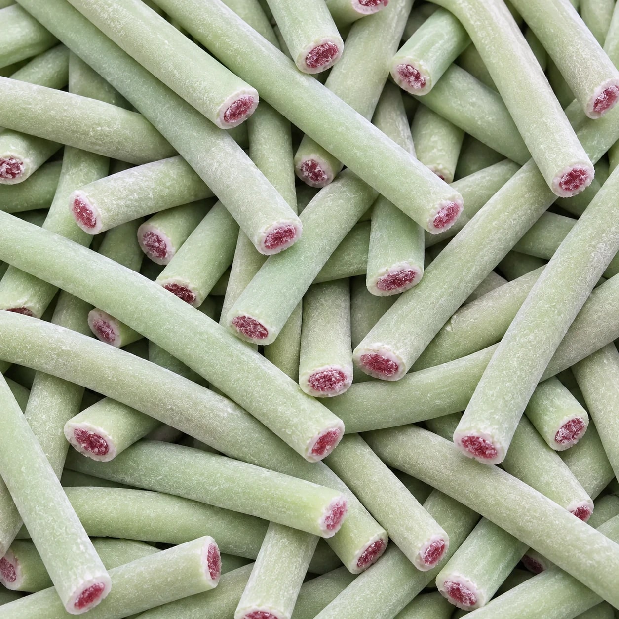 Bâtonnets fourrés à la pastèque, gros plan