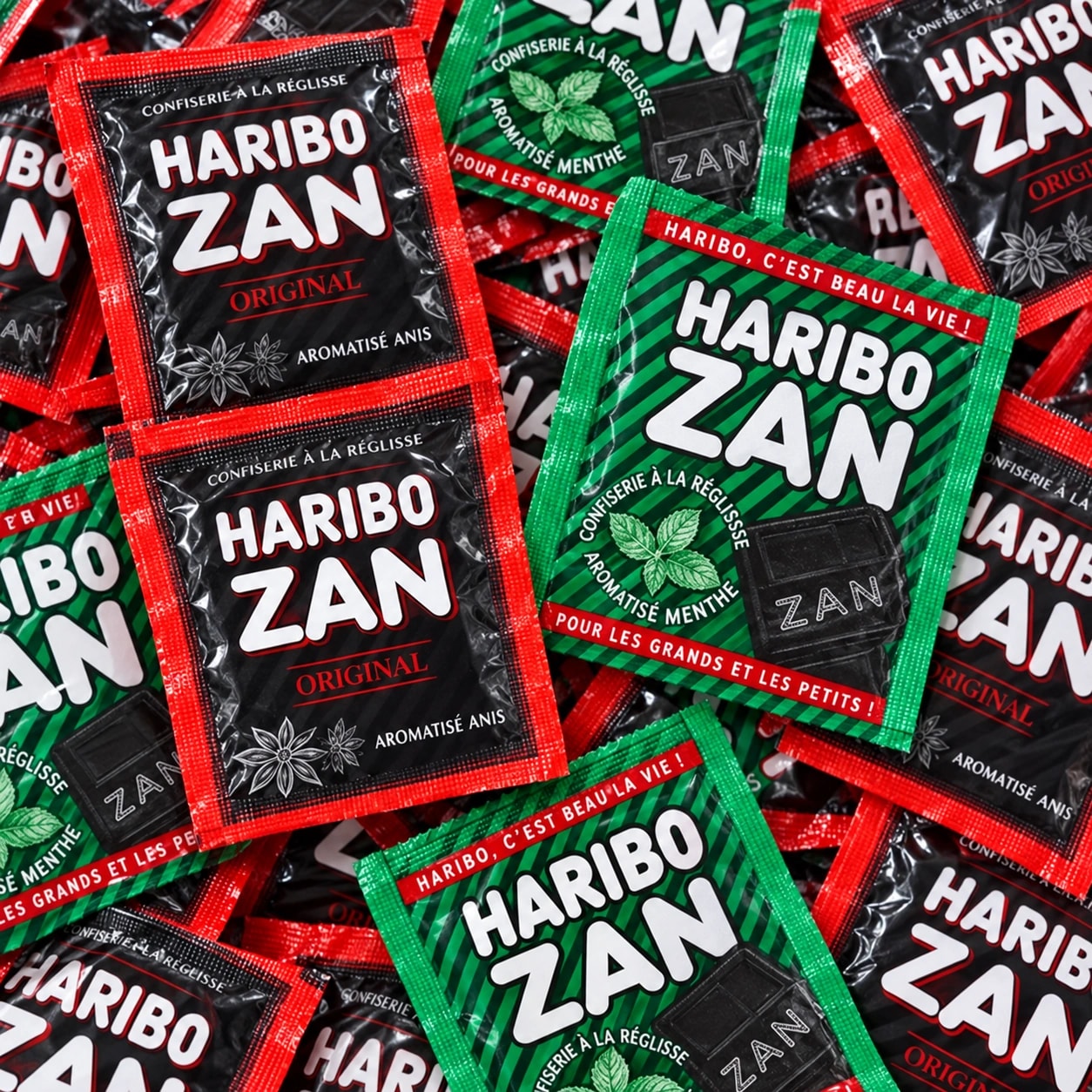 Sachets Haribo Zan original anis et menthe, en vrac
